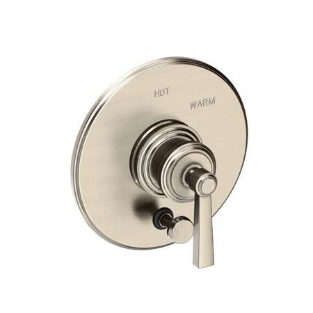 Balanced Pressure Tub & Shower Diverter Plate With Handle in Multiple Finishes