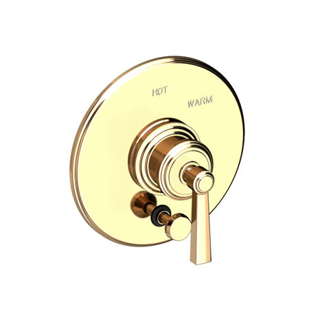 Balanced Pressure Tub & Shower Diverter Plate With Handle in Multiple Finishes