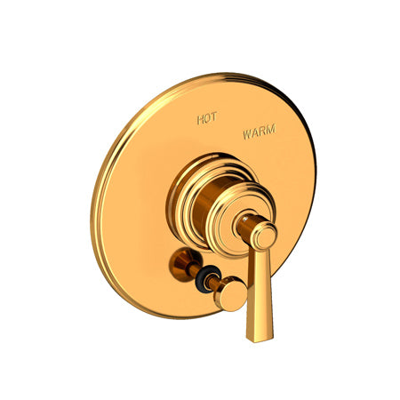 Balanced Pressure Tub & Shower Diverter Plate With Handle in Multiple Finishes