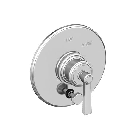 Balanced Pressure Tub & Shower Diverter Plate With Handle in Multiple Finishes