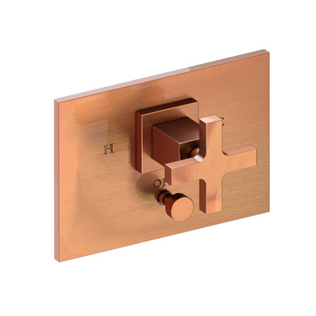 Balanced Pressure Tub & Shower Diverter Plate With Handle in Multiple Finishes