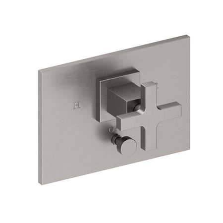 Balanced Pressure Tub & Shower Diverter Plate With Handle in Multiple Finishes