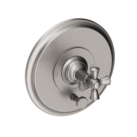 Balanced Pressure Tub & Shower Diverter Plate With Handle in Multiple Finishes