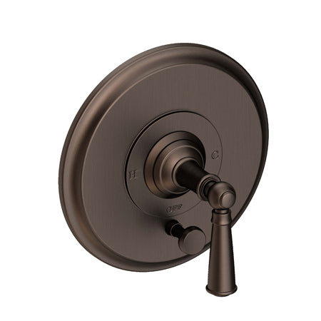 Balanced Pressure Tub & Shower Diverter Plate With Handle in Multiple Finishes