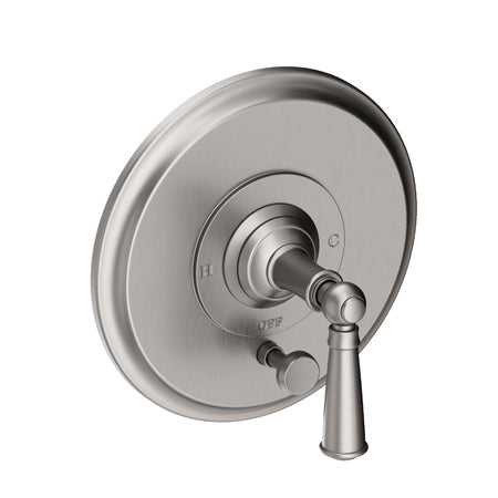 Balanced Pressure Tub & Shower Diverter Plate With Handle in Multiple Finishes