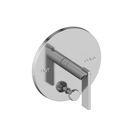 Balanced Pressure Tub & Shower Diverter Plate With Handle in Multiple Finishes