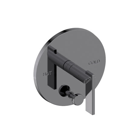 Balanced Pressure Tub & Shower Diverter Plate With Handle in Multiple Finishes