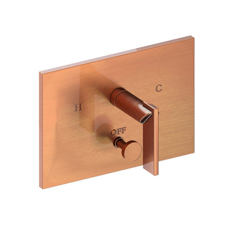 Balanced Pressure Tub & Shower Diverter Plate With Handle in Multiple Finishes