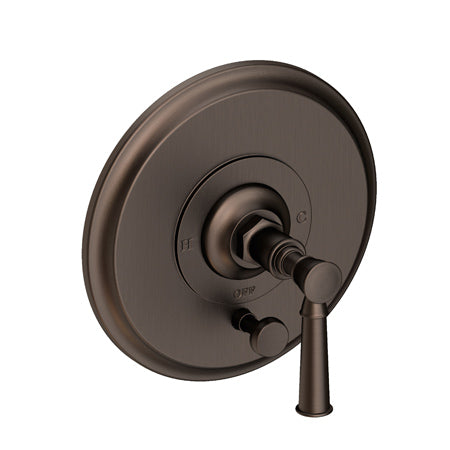 Balanced Pressure Tub & Shower Diverter Plate With Handle in Multiple Finishes