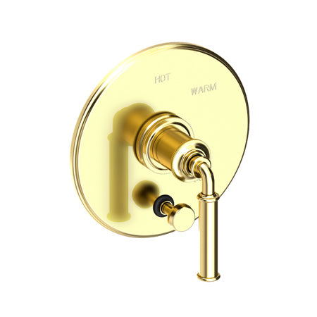 Balanced Pressure Tub & Shower Diverter Plate With Handle in Multiple Finishes