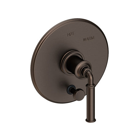 Balanced Pressure Tub & Shower Diverter Plate With Handle in Multiple Finishes