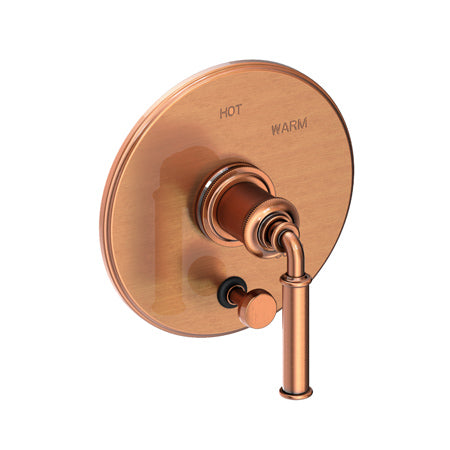 Balanced Pressure Tub & Shower Diverter Plate With Handle in Multiple Finishes