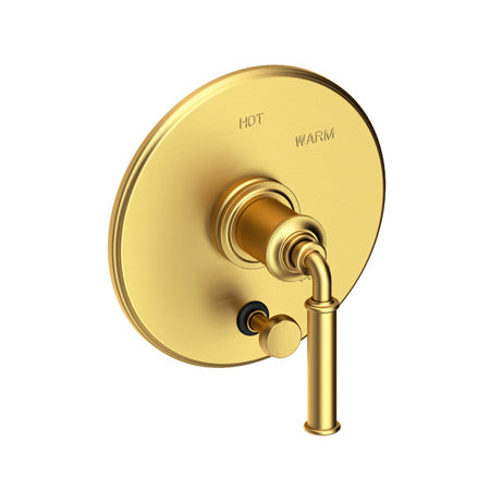 Balanced Pressure Tub & Shower Diverter Plate With Handle in Multiple Finishes