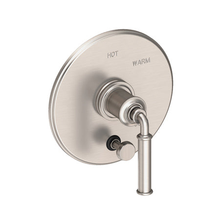 Balanced Pressure Tub & Shower Diverter Plate With Handle in Multiple Finishes