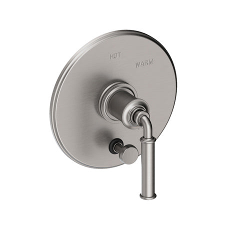 Balanced Pressure Tub & Shower Diverter Plate With Handle in Multiple Finishes