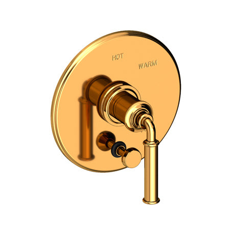 Balanced Pressure Tub & Shower Diverter Plate With Handle in Multiple Finishes