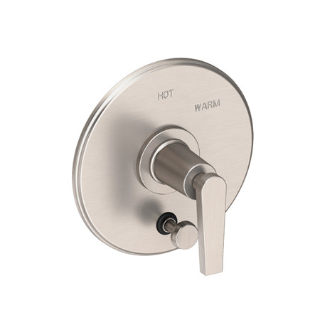 Balanced Pressure Tub & Shower Diverter Plate With Handle in Multiple Finishes