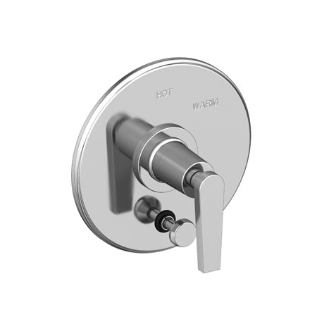 Balanced Pressure Tub & Shower Diverter Plate With Handle in Multiple Finishes