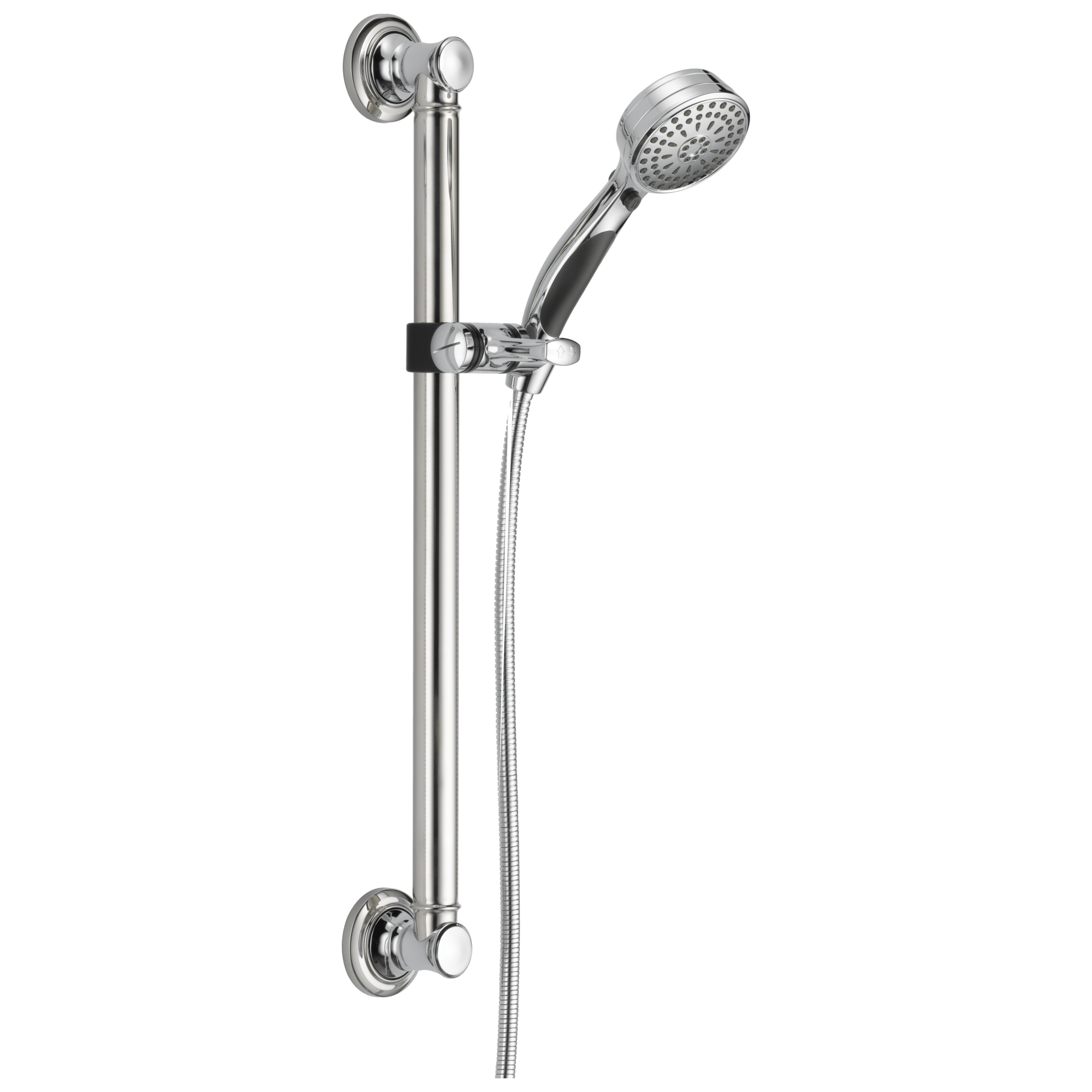 Delta Universal Showering Components: ActivTouch® 9-Setting Hand Shower with Traditional Slide Bar / Grab Bar - Maison&Co.