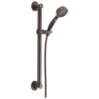 Delta Universal Showering Components: ActivTouch® 9-Setting Hand Shower with Traditional Slide Bar / Grab Bar - Maison&Co.