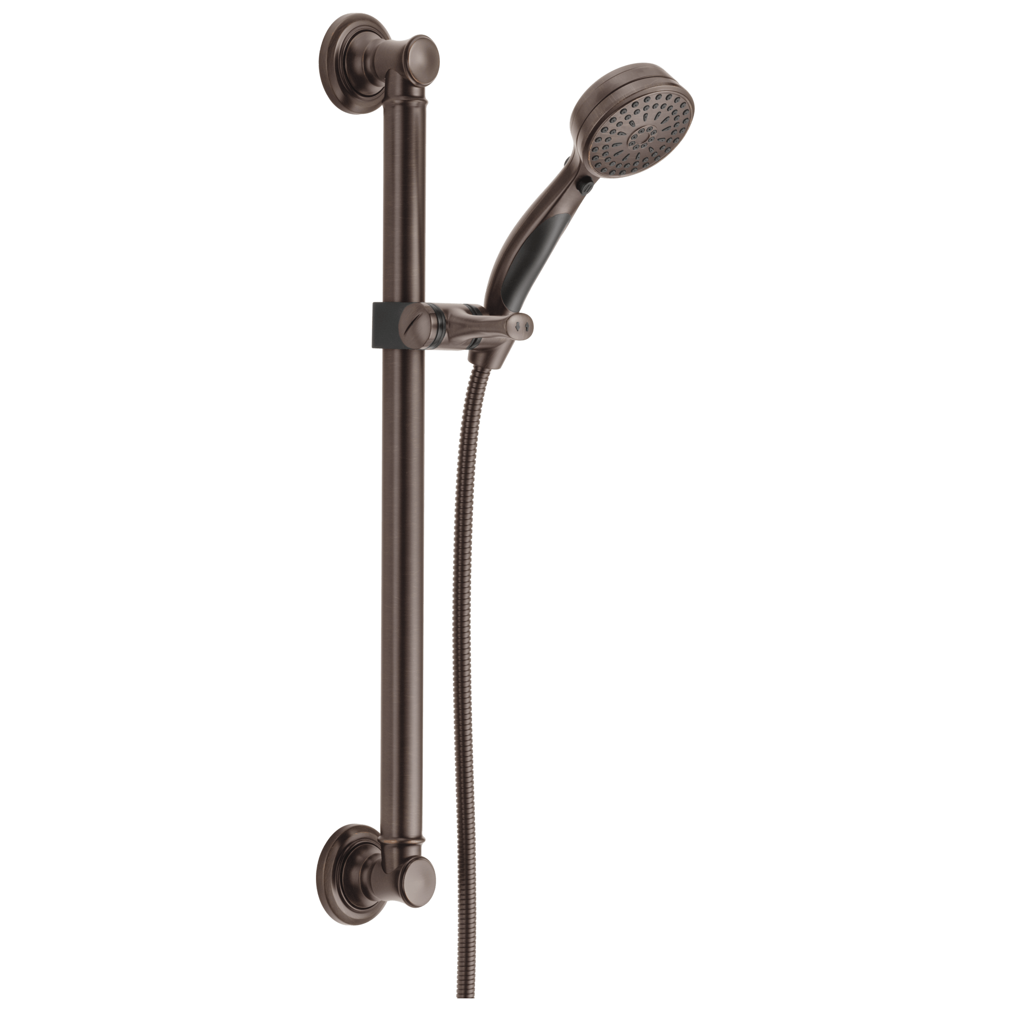 Delta Universal Showering Components: ActivTouch® 9-Setting Hand Shower with Traditional Slide Bar / Grab Bar - Maison&Co.