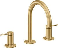 California Faucets - 5202ZBF-LSG - 8" Widespread Lavatory Faucet with Completely Finished ZeroDrain - Lifetime Satin Gold (PVD) - D Street