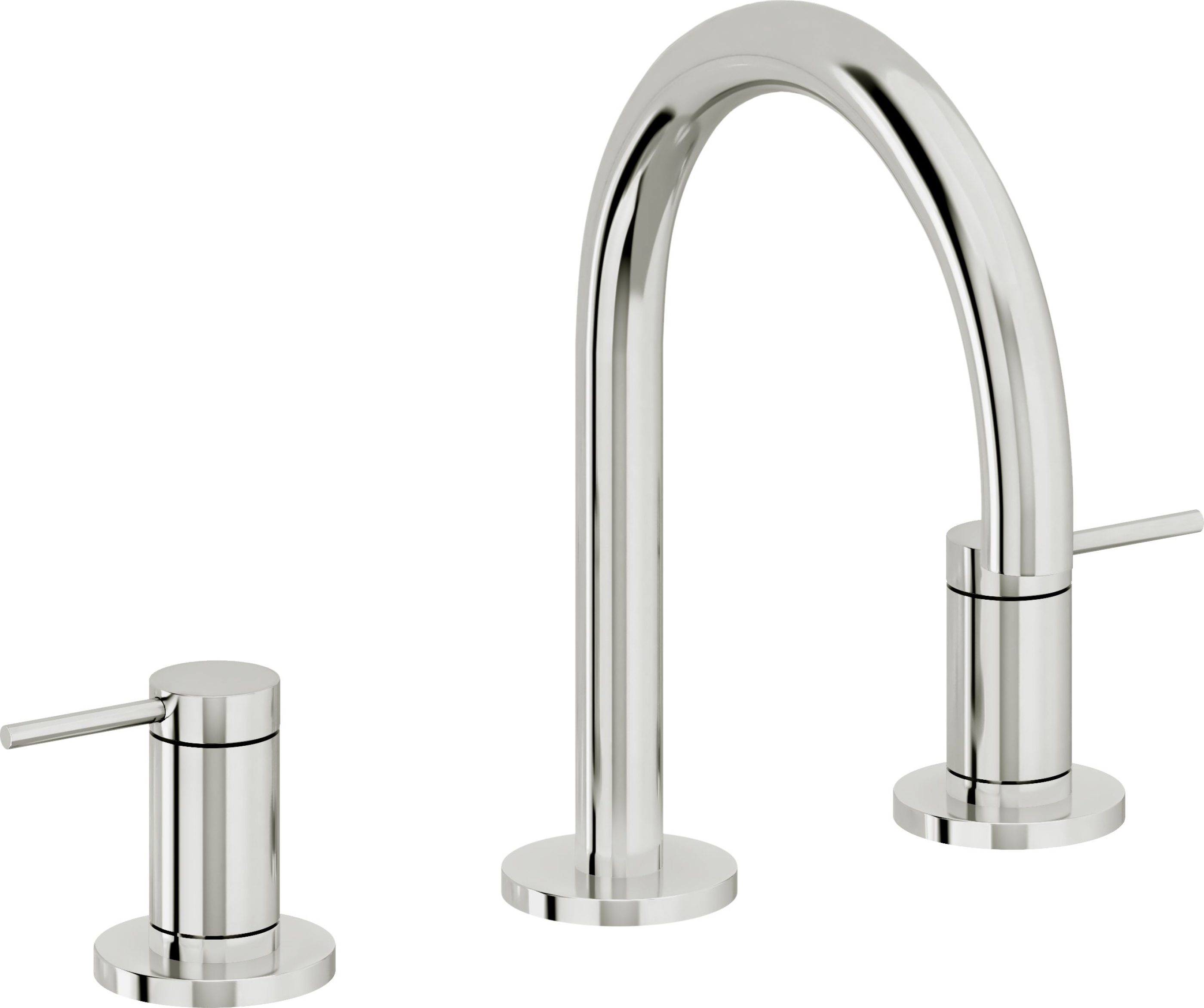 California Faucets - 5202ZB-PC - 8" Widespread Lavatory Faucet with ZeroDrain - Polished Chrome - D Street