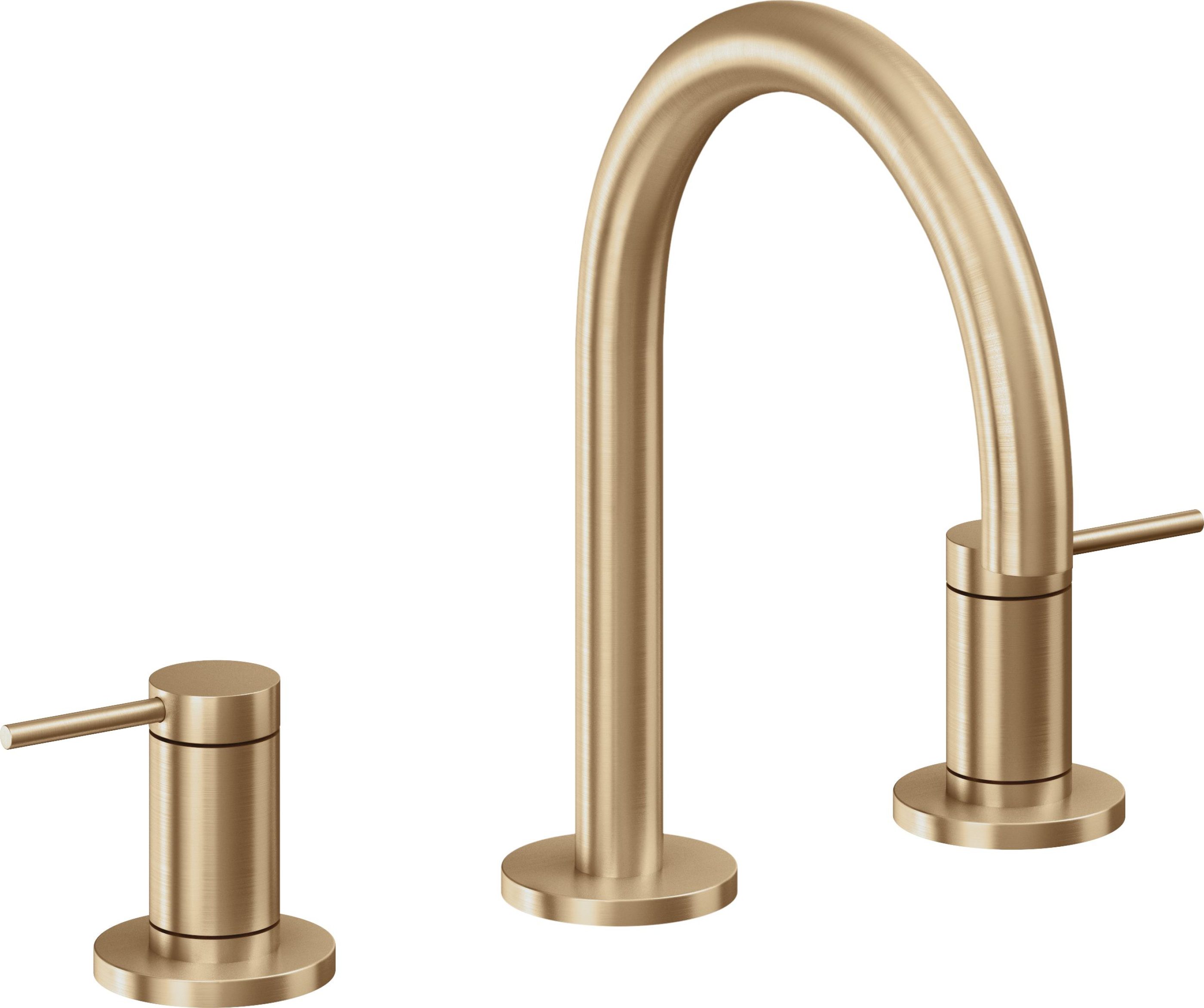 California Faucets - 5202ZB-SBZ - 8" Widespread Lavatory Faucet with ZeroDrain - Satin Bronze (PVD) - D Street