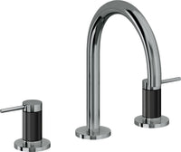 California Faucets - 5202FZB-BLKN - 8" Widespread Lavatory Faucet with ZeroDrain - Black Nickel (PVD) - D Street