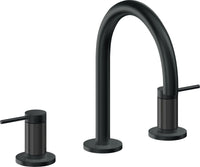 California Faucets - 5202FZB-CB - 8" Widespread Lavatory Faucet with ZeroDrain - Carbon (PVD) - D Street