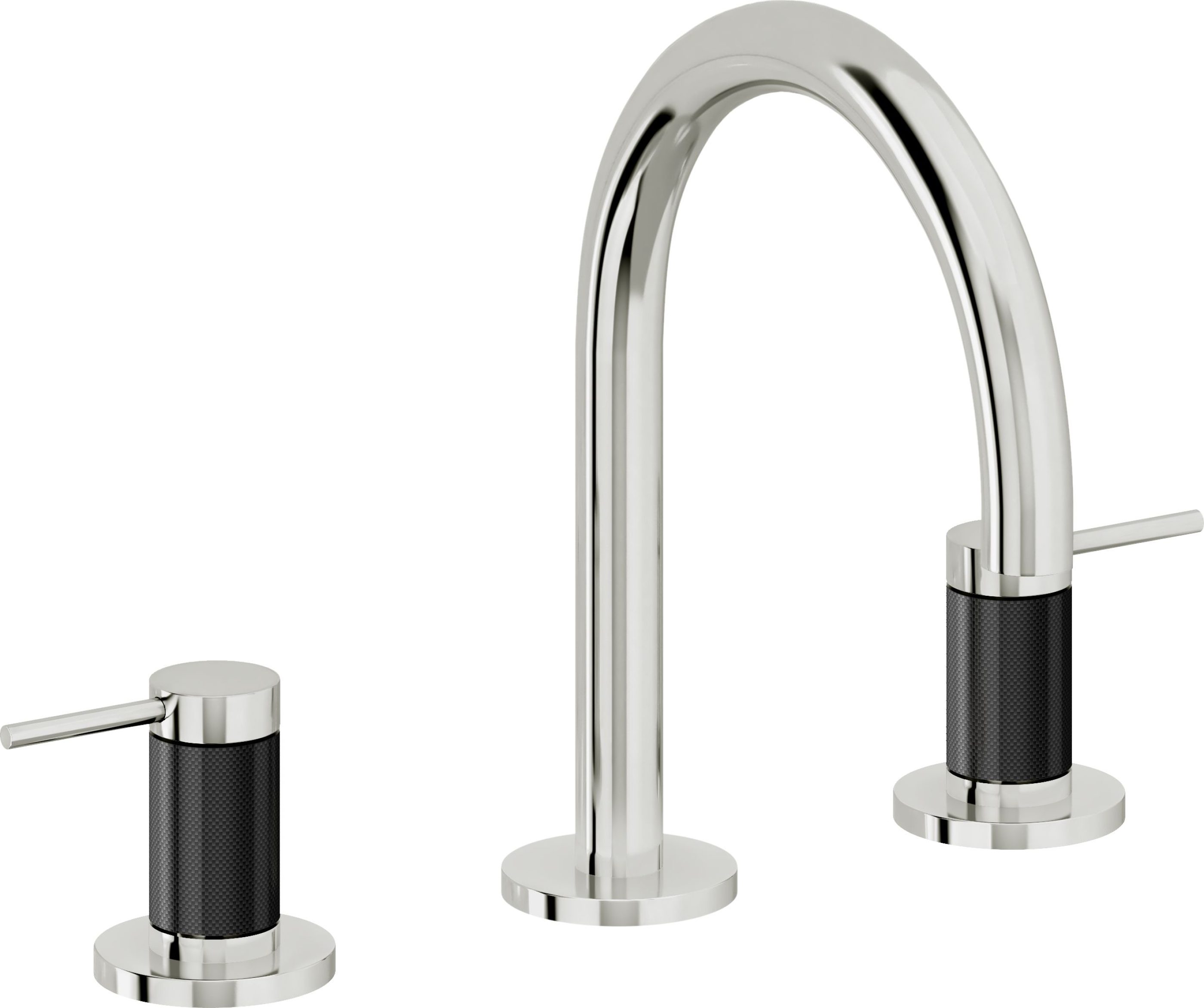 California Faucets - 5202FZBF-PC - 8" Widespread Lavatory Faucet with Completely Finished ZeroDrain - Polished Chrome - D Street