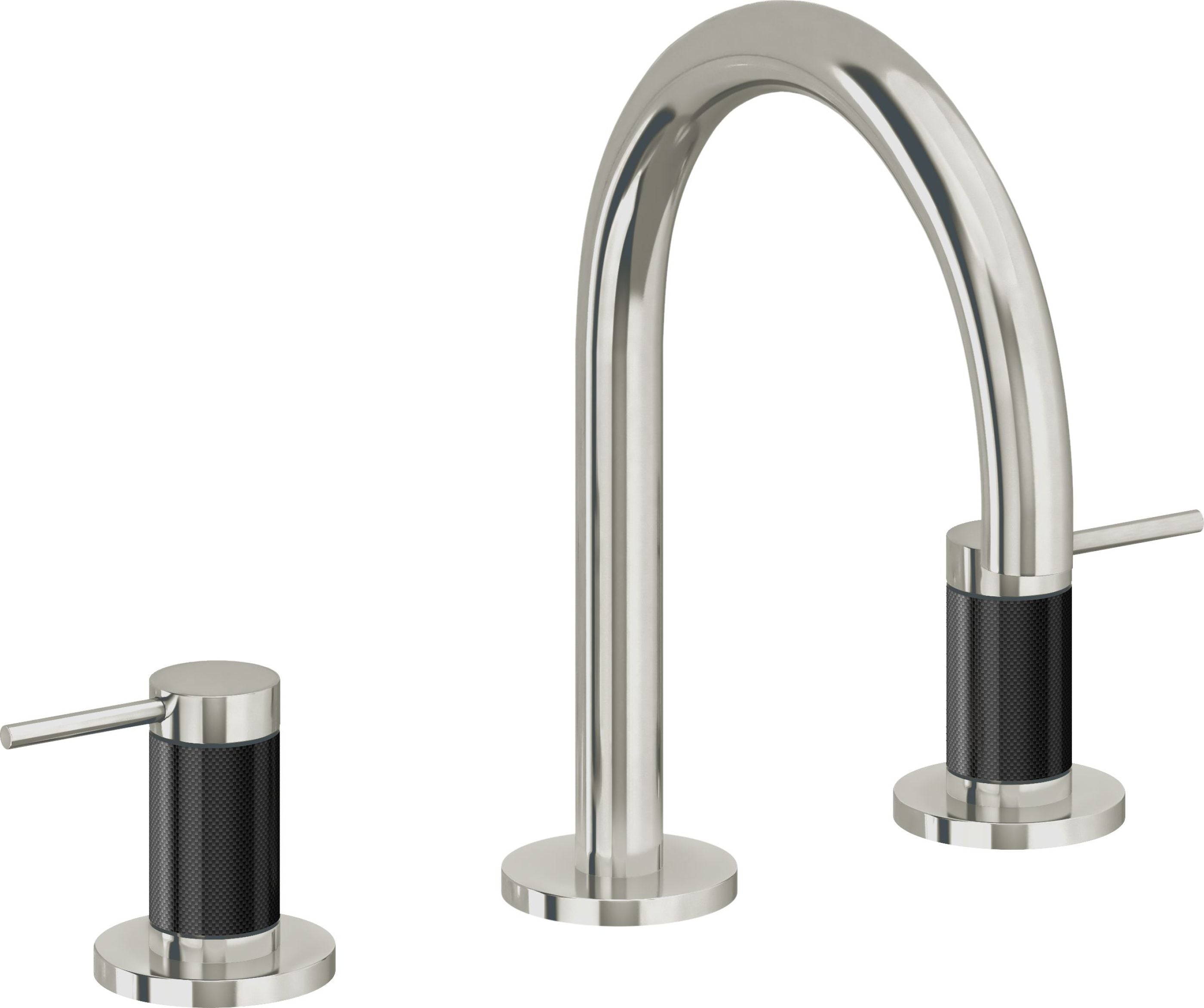 California Faucets - 5202F-PN - 8" Widespread Lavatory Faucet - Polished Nickel (PVD) - D Street