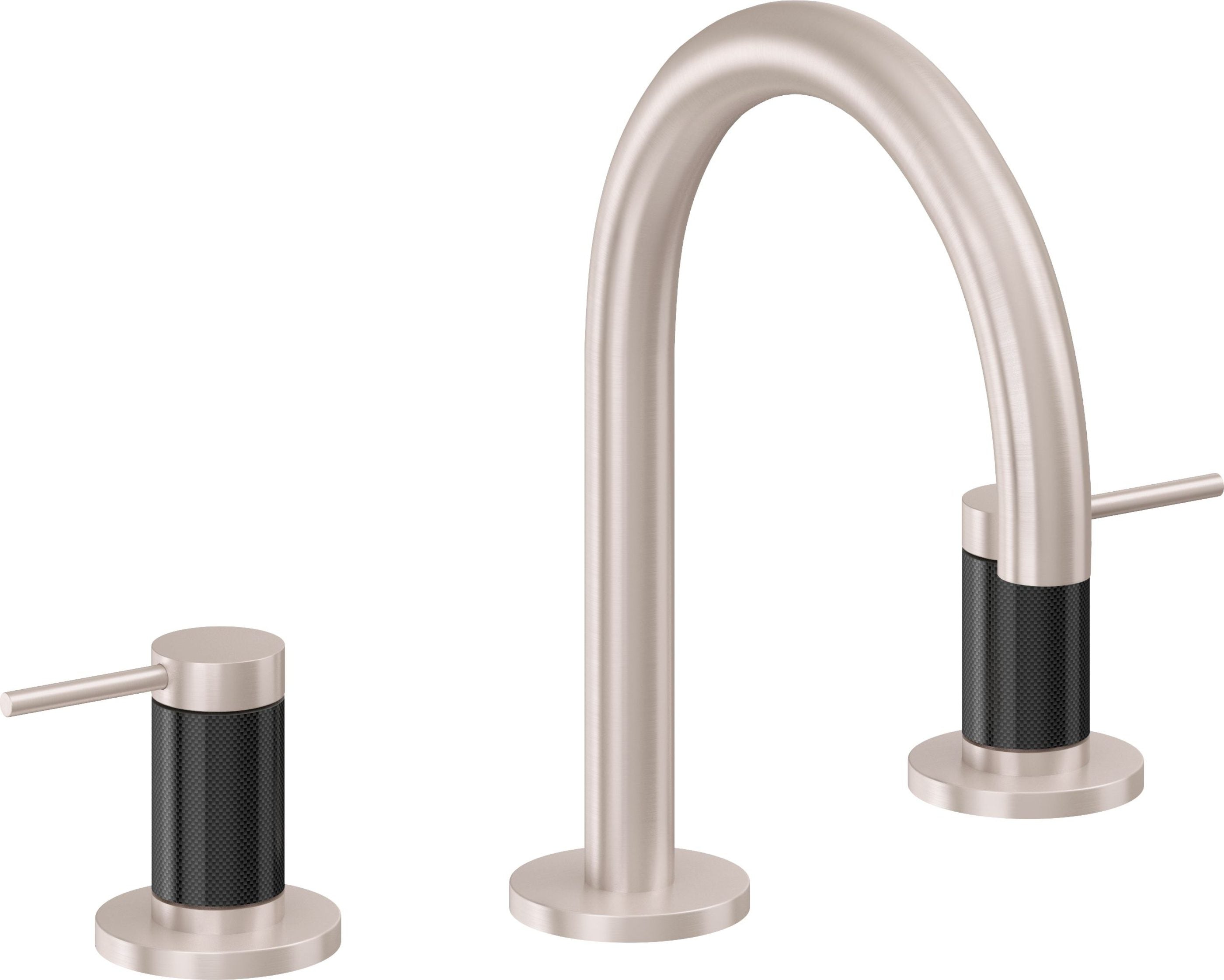 California Faucets - 5202FZB-SN - 8" Widespread Lavatory Faucet with ZeroDrain - Satin Nickel  - D Street