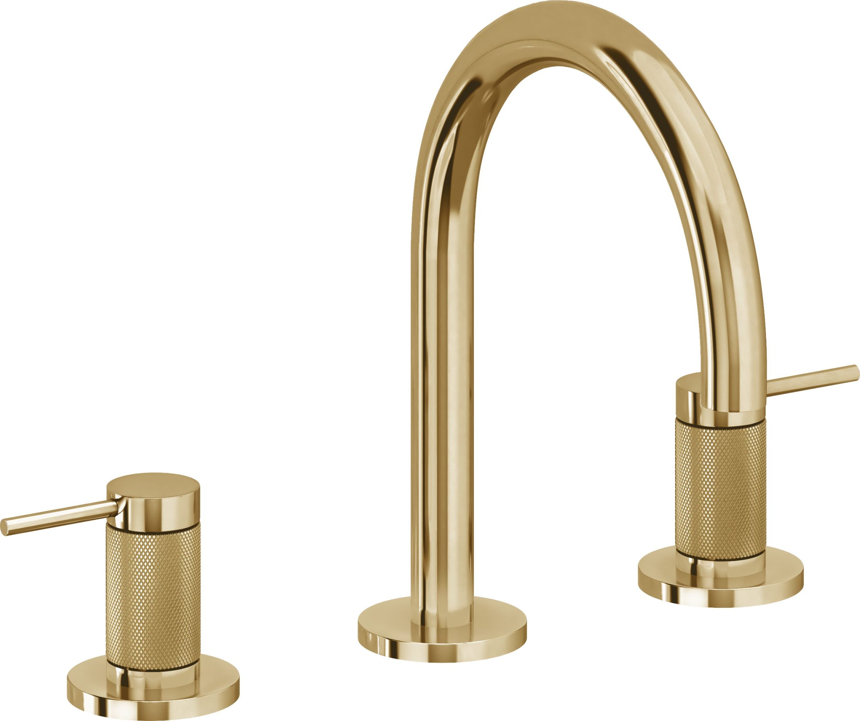 California Faucets - 5202KZB-FRG - 8" Widespread Lavatory Faucet with ZeroDrain - French Gold (PVD) - D Street