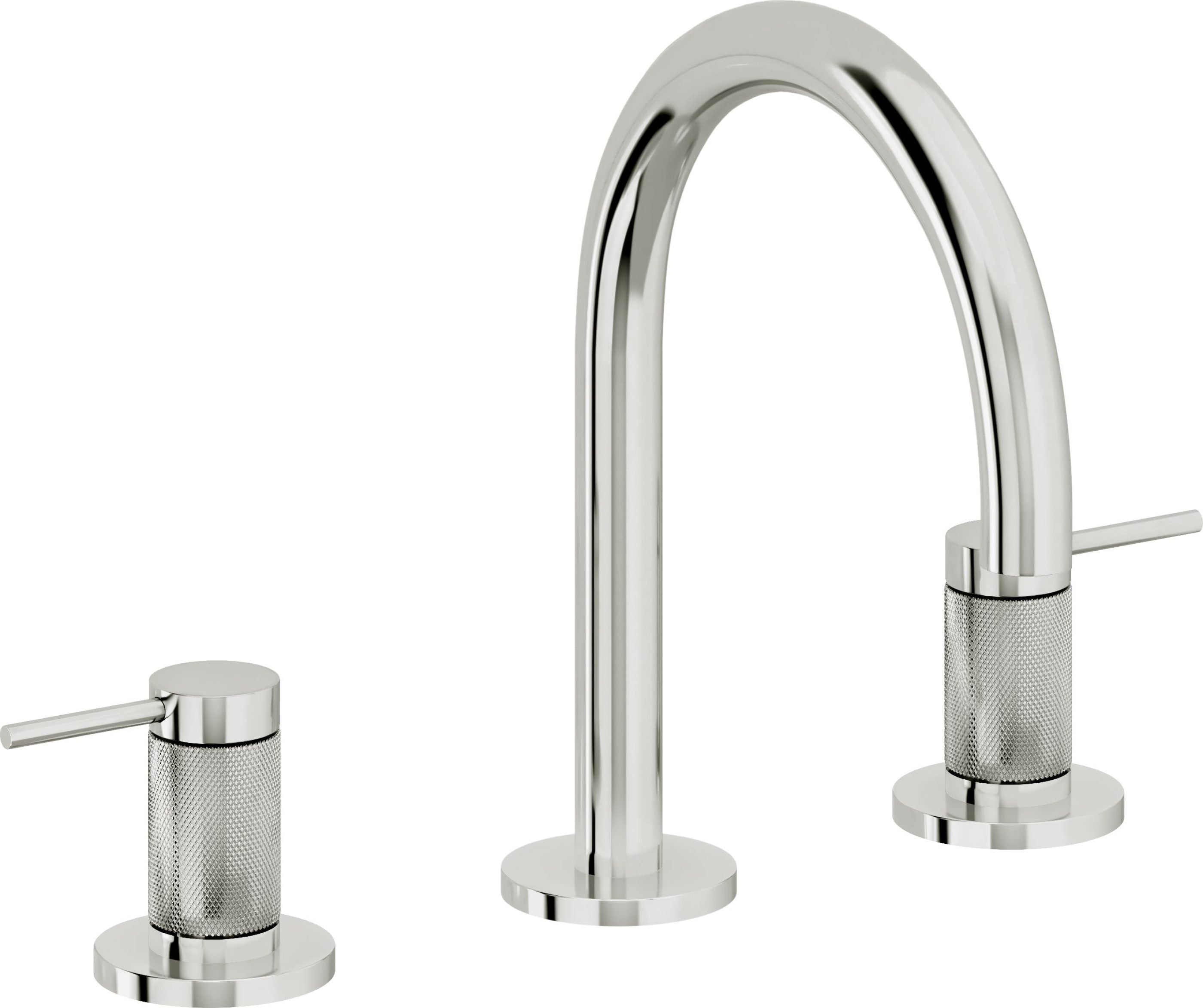 California Faucets - 5202KZBF-PC - 8" Widespread Lavatory Faucet with Completely Finished ZeroDrain - Polished Chrome - D Street