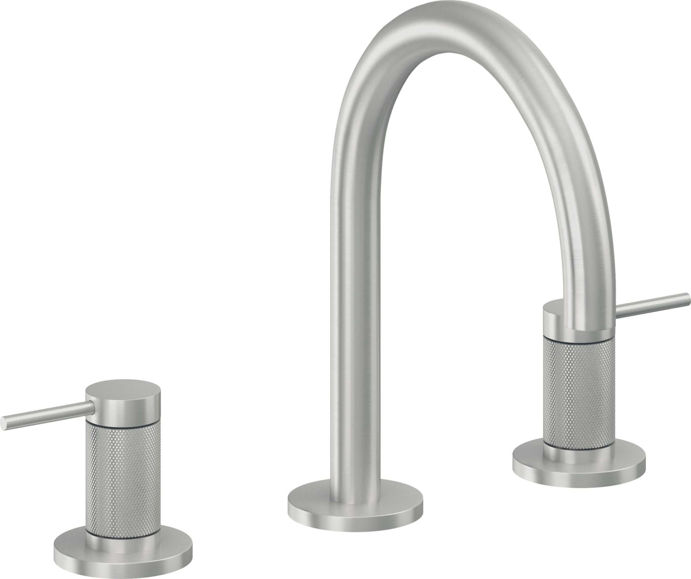 California Faucets - 5202KZBF-SC - 8" Widespread Lavatory Faucet with Completely Finished ZeroDrain - Satin Chrome (PVD) - D Street