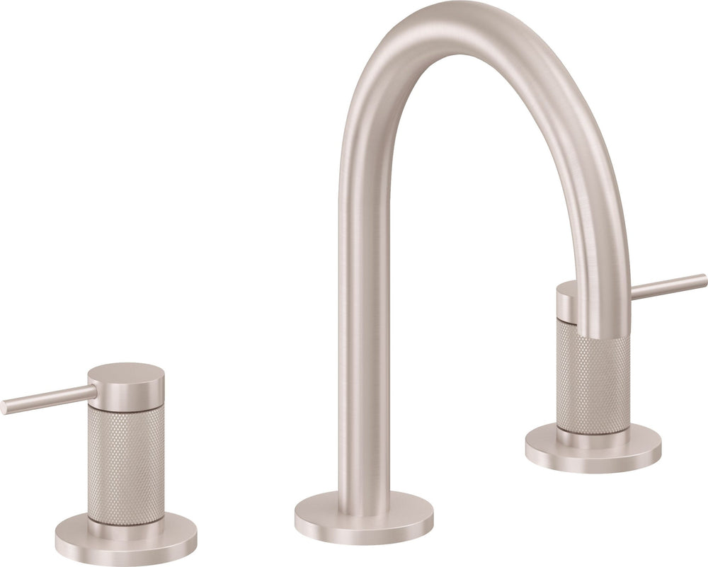 California Faucets - 5202KZB-SN - 8" Widespread Lavatory Faucet with ZeroDrain - Satin Nickel  - D Street