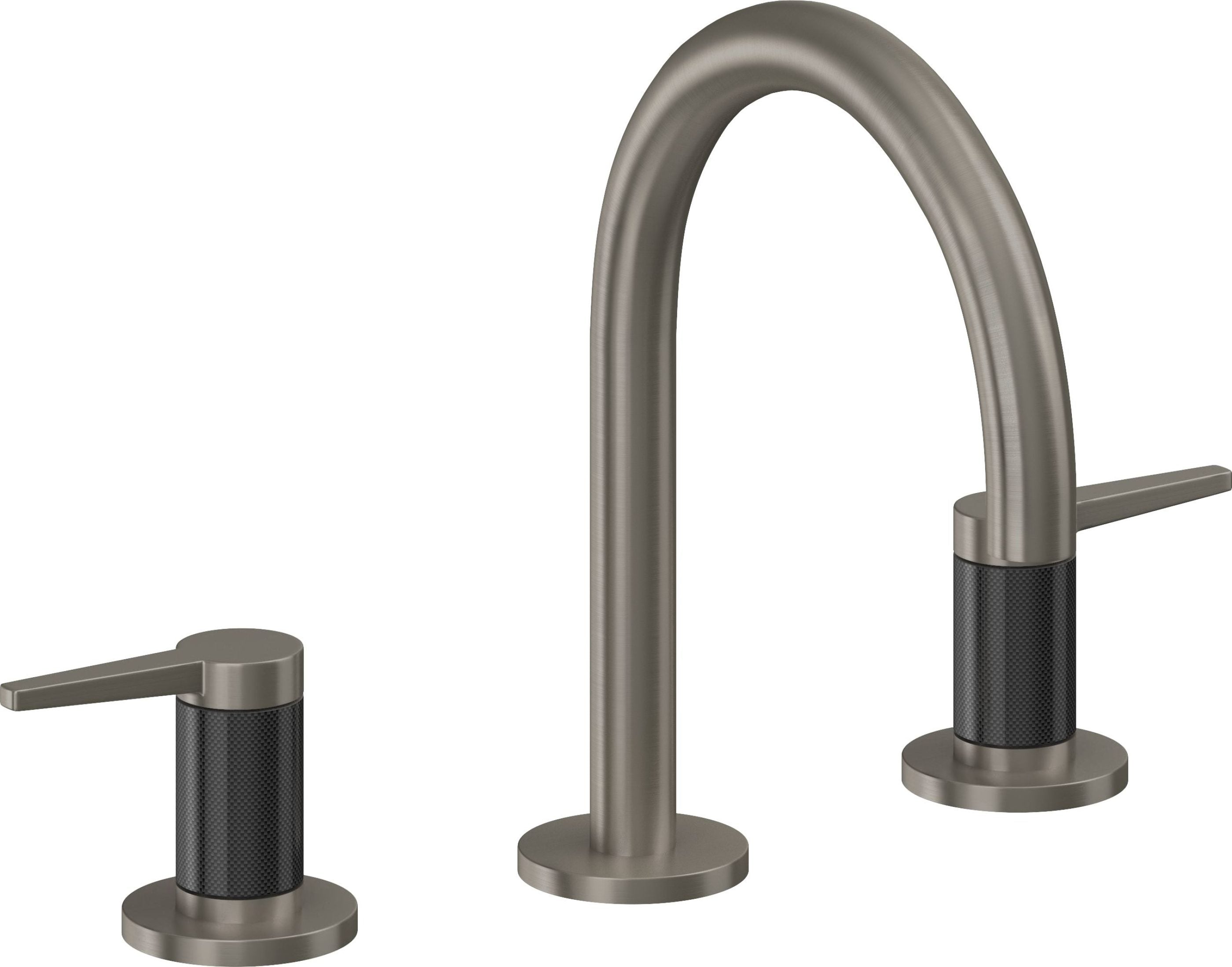 California Faucets - 5302F-GRP - 8" Widespread Lavatory Faucet - Graphite (PVD) - D Street