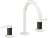 California Faucets - 5302FZBF-MWHT - 8" Widespread Lavatory Faucet with Completely Finished ZeroDrain - Matte White - D Street