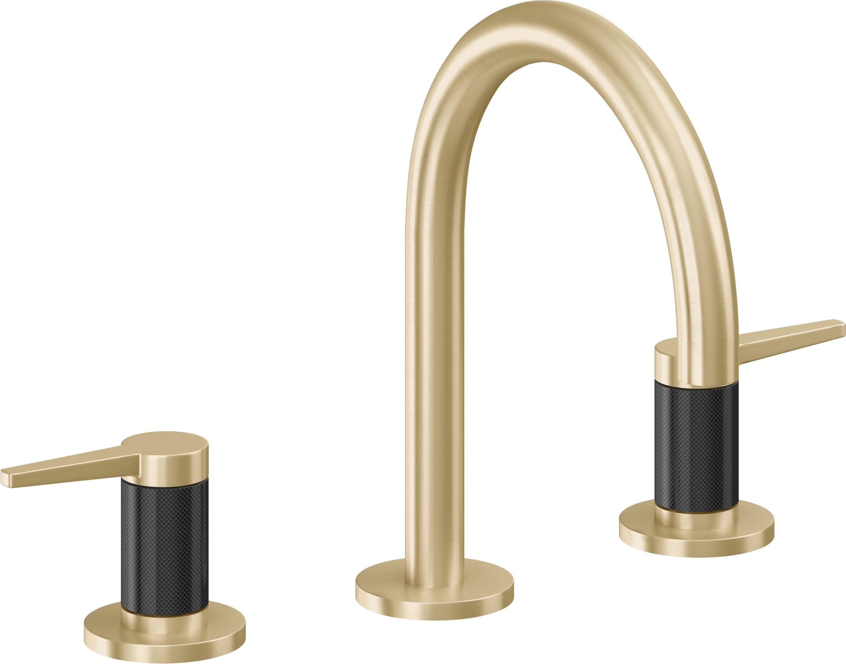 California Faucets - 5302F-SB - 8" Widespread Lavatory Faucet - Satin Brass (PVD) - D Street