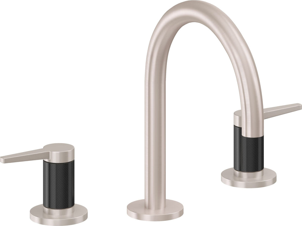 California Faucets - 5302FZBF-SN - 8" Widespread Lavatory Faucet with Completely Finished ZeroDrain - Satin Nickel  - D Street