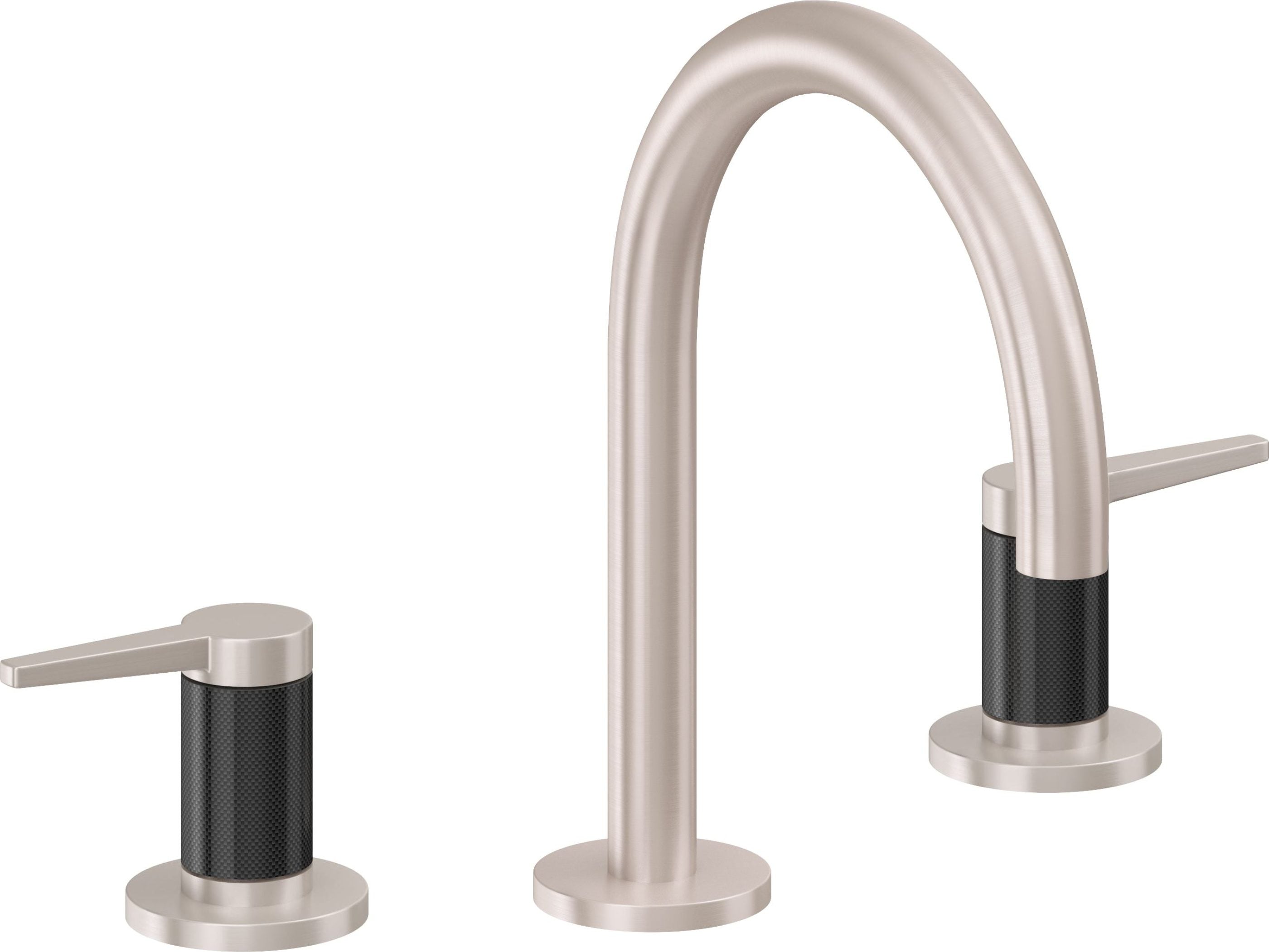 California Faucets - 5302FZB-SN - 8" Widespread Lavatory Faucet with ZeroDrain - Satin Nickel  - D Street