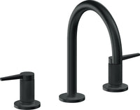 California Faucets - 5302KZB-CB - 8" Widespread Lavatory Faucet with ZeroDrain - Carbon (PVD) - D Street