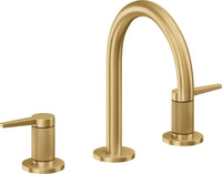 California Faucets - 5302K-LSG - 8" Widespread Lavatory Faucet - Lifetime Satin Gold (PVD) - D Street