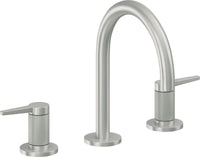 California Faucets - 5302KZB-SC - 8" Widespread Lavatory Faucet with ZeroDrain - Satin Chrome (PVD) - D Street