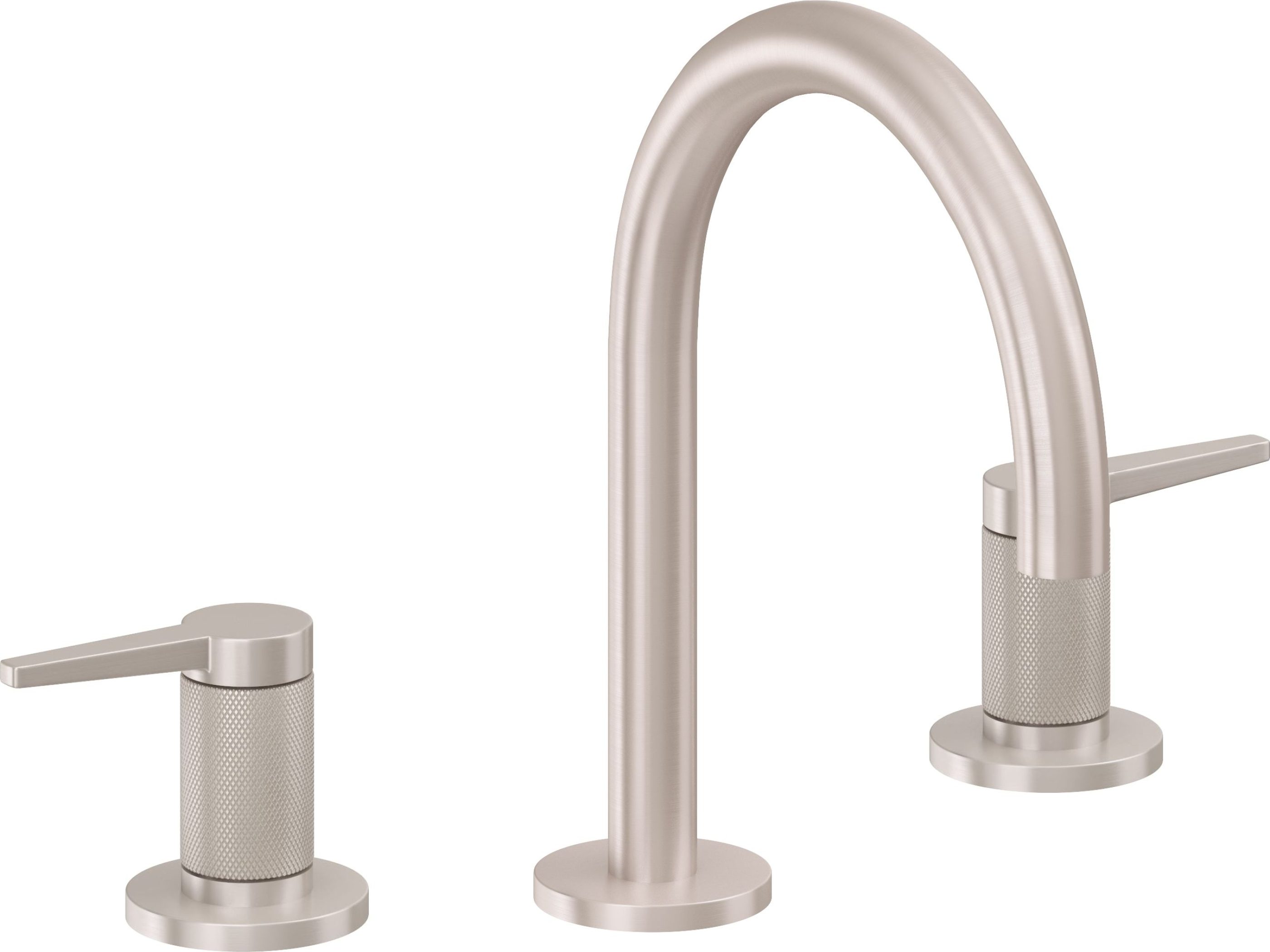 California Faucets - 5302KZB-SN - 8" Widespread Lavatory Faucet with ZeroDrain - Satin Nickel  - D Street