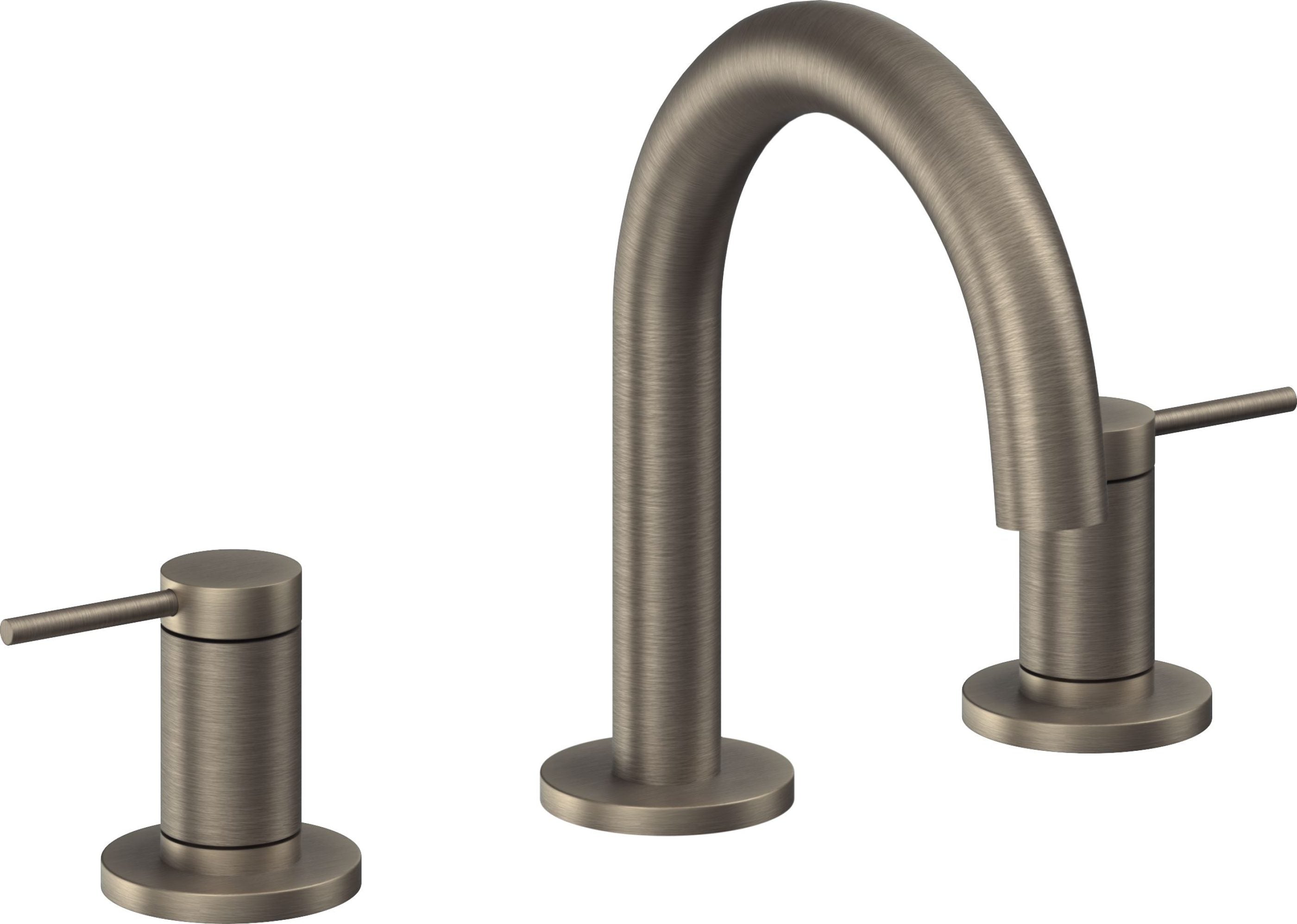 California Faucets - 5202M-ANF - 8" Widespread Lavatory Faucet - Antique Nickel Flat - D Street