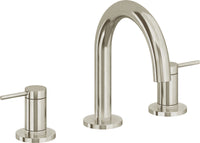 California Faucets - 5202M-BNU - 8" Widespread Lavatory Faucet - Burnished Nickel Uncoated - D Street