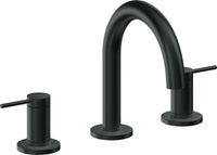 California Faucets - 5202MZB-CB - 8" Widespread Lavatory Faucet with ZeroDrain - Carbon (PVD) - D Street