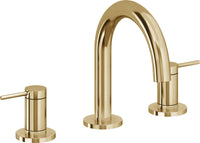 California Faucets - 5202MZB-FRG - 8" Widespread Lavatory Faucet with ZeroDrain - French Gold (PVD) - D Street